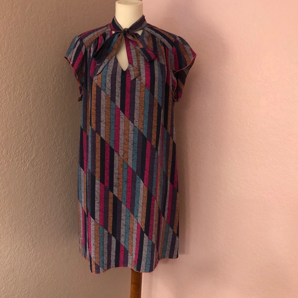 Flawless Vtg Fall-hue Shift with Pussycat bow M